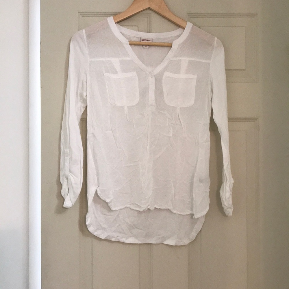 White cotton blouse